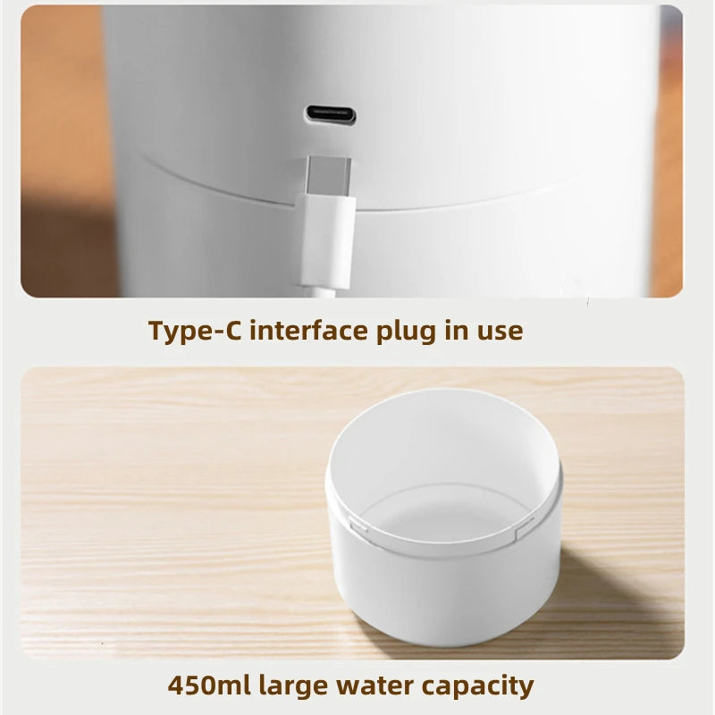 450ml Jellyfish Aroma Diffuser – USB Electric Ultrasonic Air Humidifier with Dual Nozzle