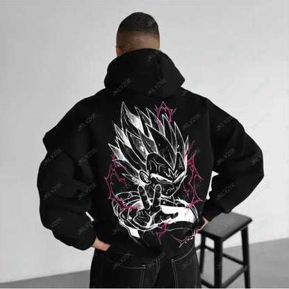 Japanese Anime Cotton Pullover Hoodie – Adult &amp; Kids Sports Sweatshirt
