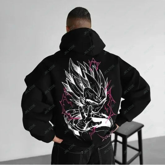 Japanese Anime Cotton Pullover Hoodie – Adult &amp; Kids Sports Sweatshirt