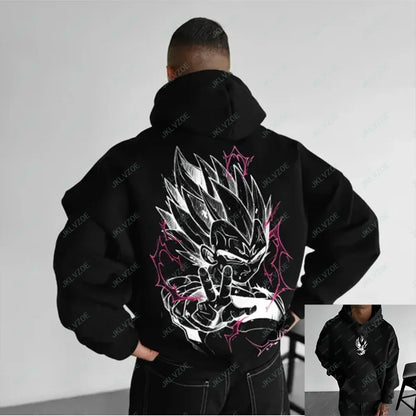 Japanese Anime Cotton Pullover Hoodie – Adult &amp; Kids Sports Sweatshirt
