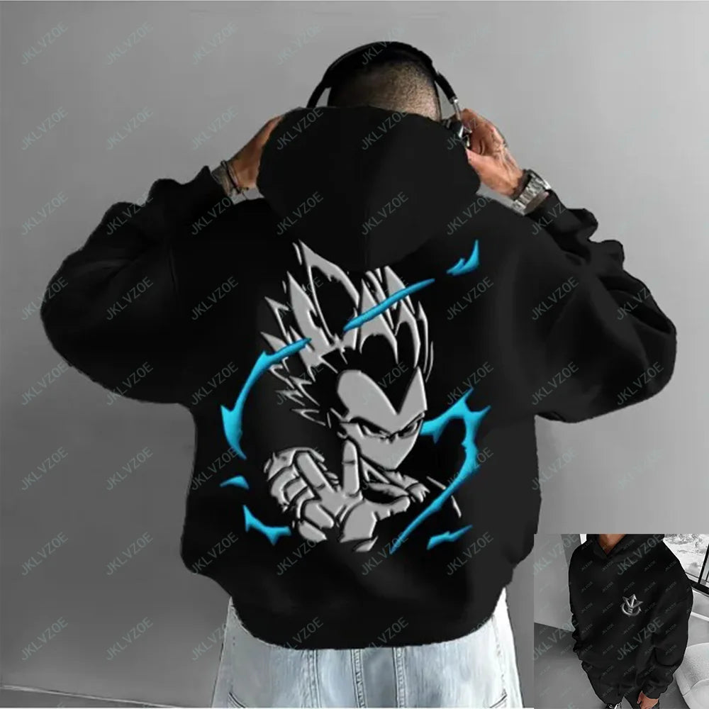 Japanese Anime Cotton Pullover Hoodie – Adult &amp; Kids Sports Sweatshirt