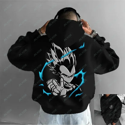 Japanese Anime Cotton Pullover Hoodie – Adult &amp; Kids Sports Sweatshirt