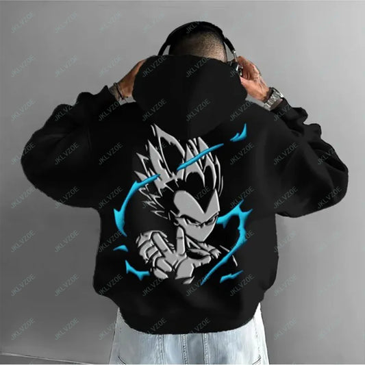 Japanese Anime Cotton Pullover Hoodie – Adult &amp; Kids Sports Sweatshirt