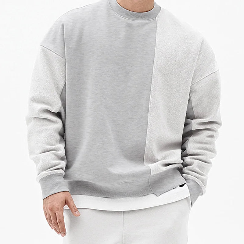Men’s Hip Hop Gym O-Neck Sports Hoodie – Casual Loose Fit Fitness Sweatshirt