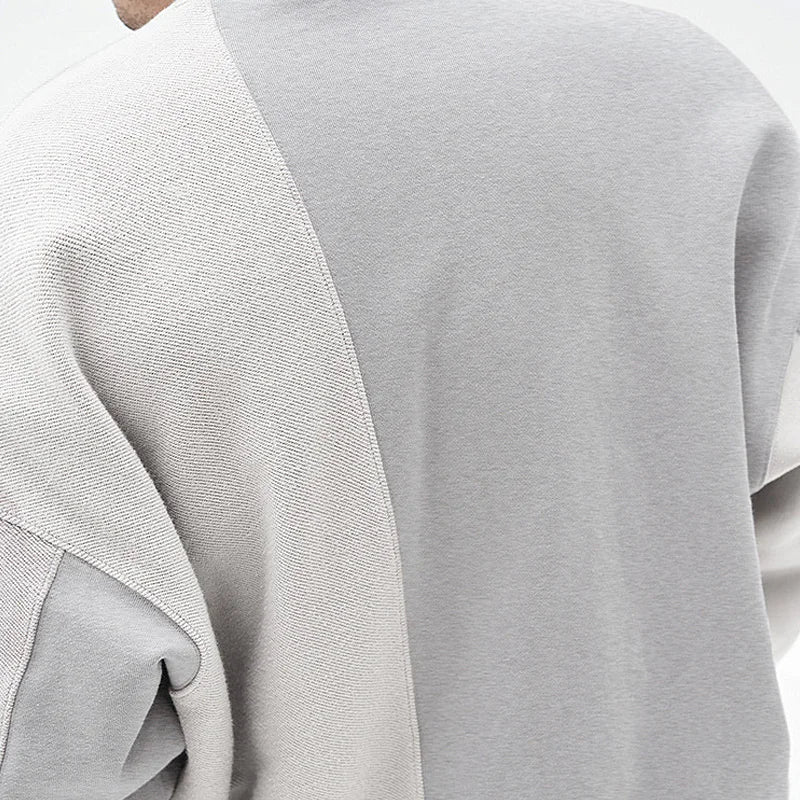 Men’s Hip Hop Gym O-Neck Sports Hoodie – Casual Loose Fit Fitness Sweatshirt
