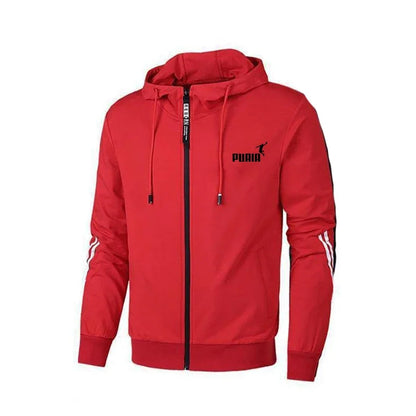 Men’s Autumn Tracksuit Set – Printed Hoodie &amp; Sweatpants Two-Piece Sportswear