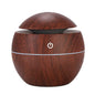 Mini Wood Grain Mushroom Air Humidifier – USB Ultrasonic Aroma Diffuser
