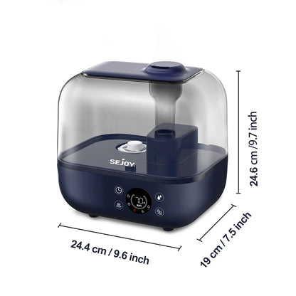 5L Ultrasonic Humidifier with Aroma Diffuser & LCD Display – For Bedroom & Large Room