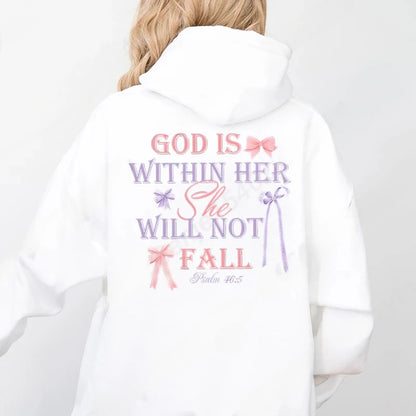 Women’s Butterfly &amp; Letter Print Christian Hoodie – Jesus God Graphic Harajuku Pullover