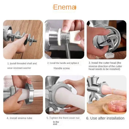 Heavy Duty Manual Meat Grinder &amp; Multi-Function Kitchen Mincer