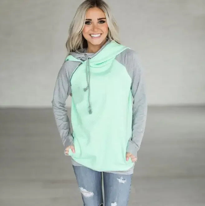 Harajuku Style Women’s Pullover Hoodie – Spring/Autumn Fleece Streetwear