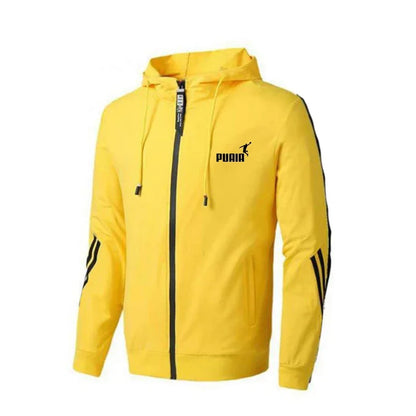 Men’s Autumn Tracksuit Set – Printed Hoodie &amp; Sweatpants Two-Piece Sportswear