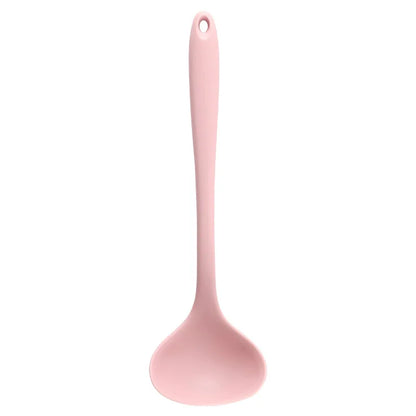 Long Handle Silicone Soup Spoon – Japanese Style Ladle
