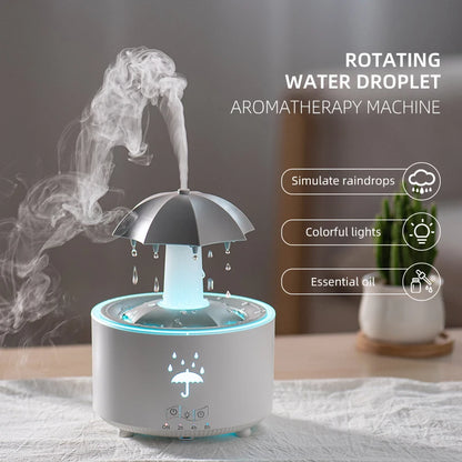 Cloud Rain Humidifier & Aroma Diffuser with Remote Control and Night Light