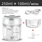 Mini Wireless Electric Garlic Crusher – 100ml/250ml USB Rechargeable Portable Chopper