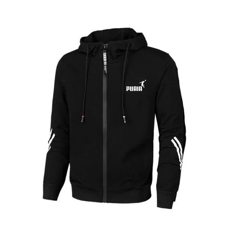 Men’s Autumn Tracksuit Set – Printed Hoodie &amp; Sweatpants Two-Piece Sportswear