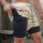 Running Shorts - Men's 2-in-1 Quick Dry Gym Sports Shorts