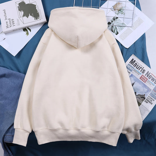 American Style Coffee Cat Hoodie – Unisex Oversized Fleece Streetwear Sweatshirt