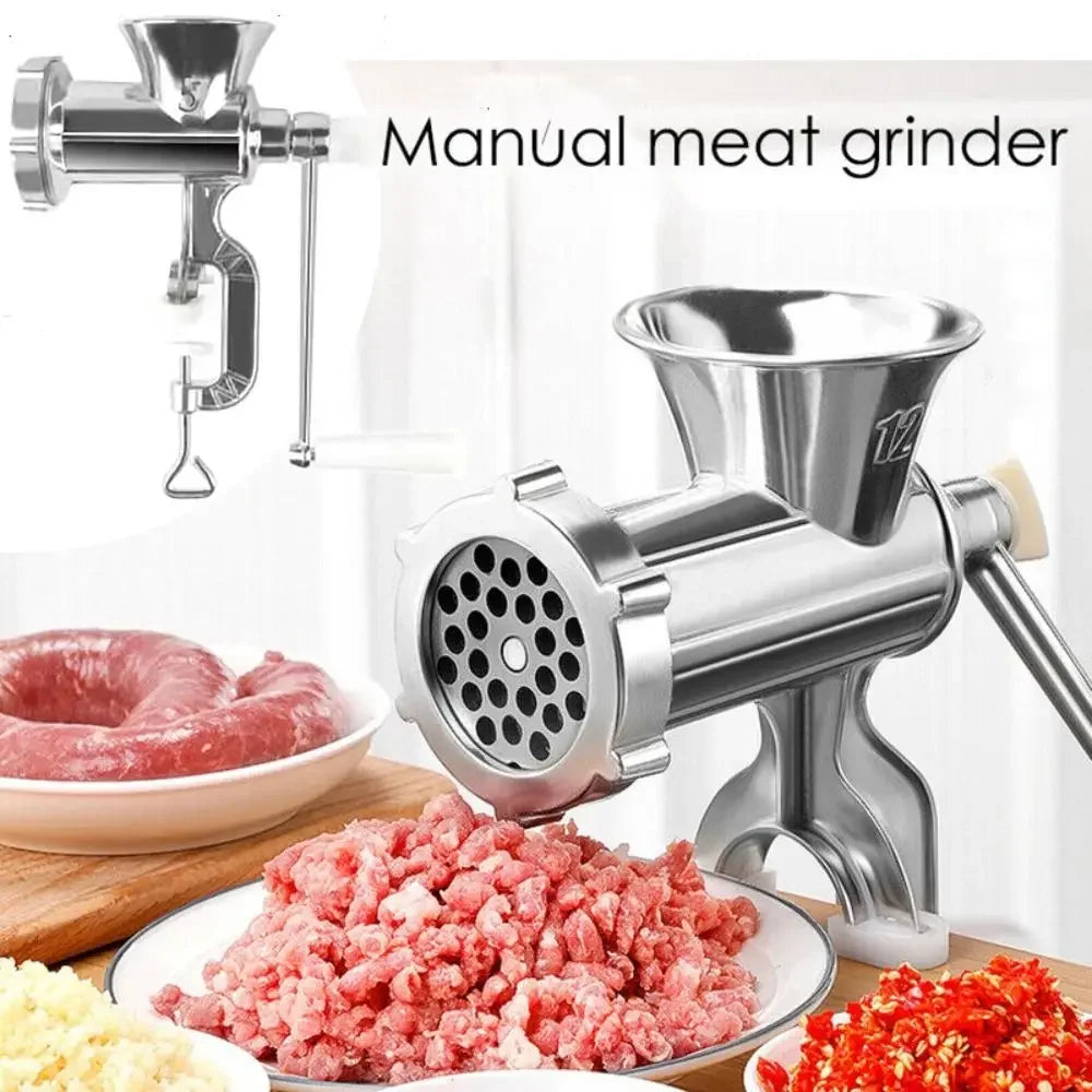 Heavy Duty Manual Meat Grinder &amp; Multi-Function Kitchen Mincer