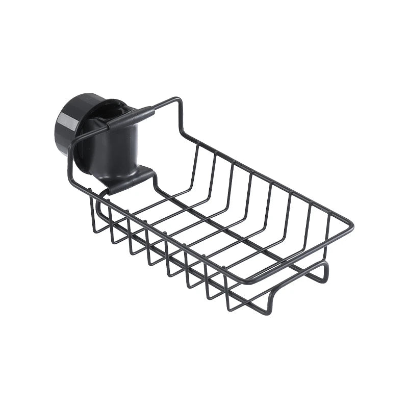 Stainless Steel Sink Drain Rack &amp; Sponge Storage Organizer