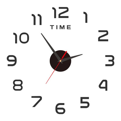 3D Wall Decal Decorative Clock