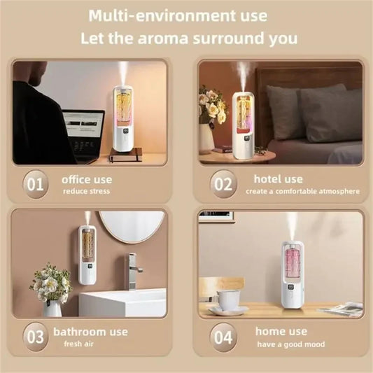 Wall-mounted Diffuser Oil Aromatherapy Machine Air Purifying Automatic Diffuser Toilet Deodorization Fragrance Humidifier