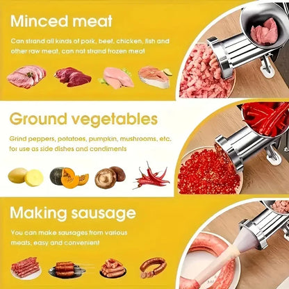 Heavy Duty Manual Meat Grinder &amp; Multi-Function Kitchen Mincer