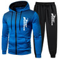 Men’s Casual Hoodie &amp; Jogger Sweatpants Tracksuit – Autumn/Winter Sportswear Set