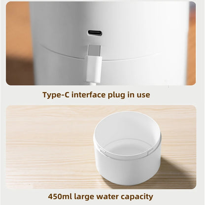 450ml Jellyfish Aroma Diffuser – USB Electric Ultrasonic Air Humidifier with Dual Nozzle