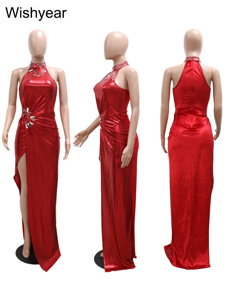 Ellafads Asymmetrical One-Shoulder Maxi Dress