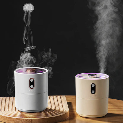 450ml Jellyfish Aroma Diffuser – USB Electric Ultrasonic Air Humidifier with Dual Nozzle