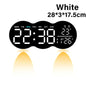 Large Digital Wall Clock with Ambient Light