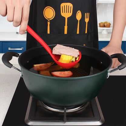Long Handle Silicone Soup Spoon – Japanese Style Ladle